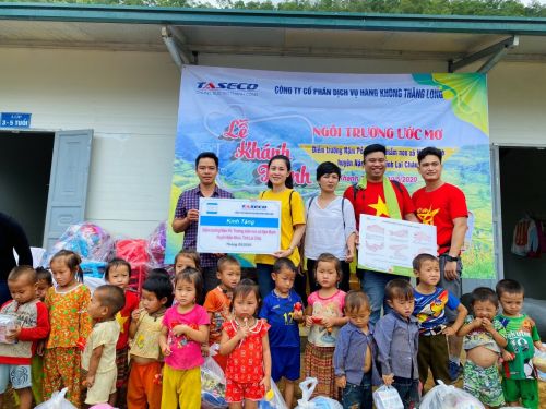 Taseco inaugurated 02 school locations in the Highland Commune - Lai Chau Province