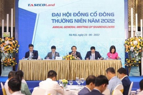TASECO Land 2022 General Meeting of Shareholders: Approved the plan to increase charter capital to 2,700 billion VND