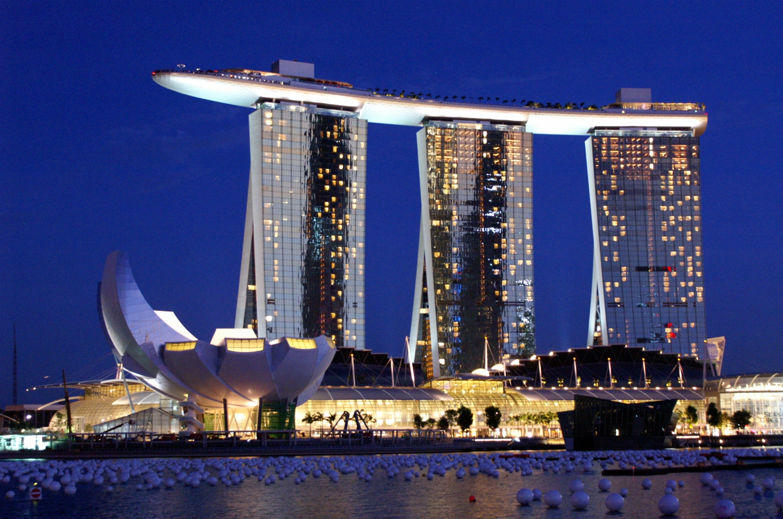 The tour group will enjoy two full days and nights of relaxation at the Marina Bay Sands Hotel.