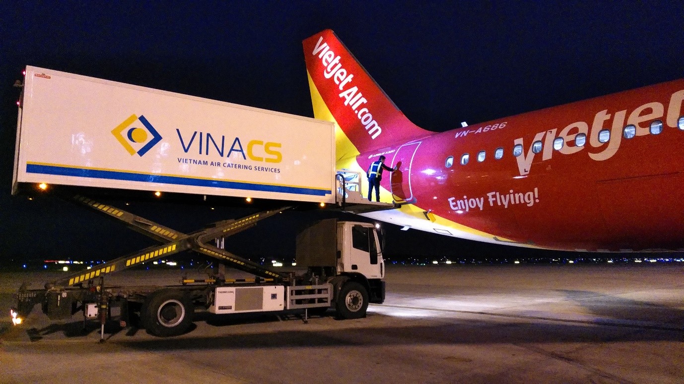 (VINACS provides services for VIETJET on New Year's Eve, January 1, 2019 at Noi Bai International Airport)