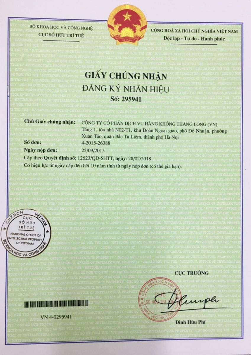 Certificate of TASECO Trademark Registration