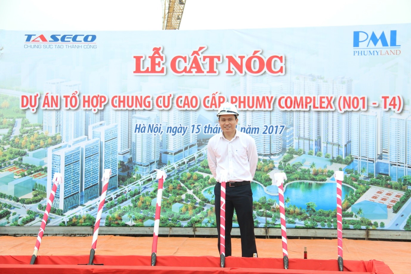 Mr. Nguyen Duc Ha - Deputy General Director of TASECO Company - spoke at the ceremony