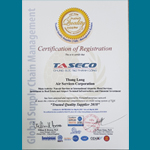 Taseco certified by TBI:2018